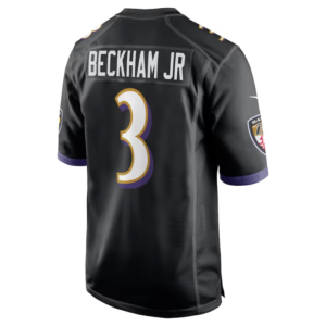 Odell Beckham Jr Jersey Baltimore Ravens Nike Black Vapor 3 1