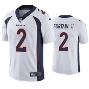 Patrick Surtain Jersey Denver Broncos Nike Game White
